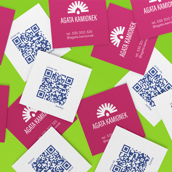 AGATA KAMIONEK<br>strategia marki i komunikacji, identyfikacja wizualna, materiały do druku
