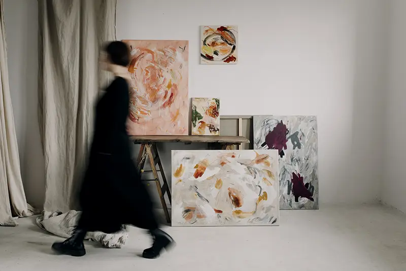 w pracowni malarskiej Gosia Szymanska